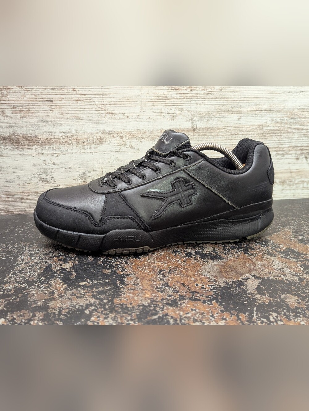 Womens KURU Quantum Walking Shoes Sz 10.5 Used Black Leather Comfort